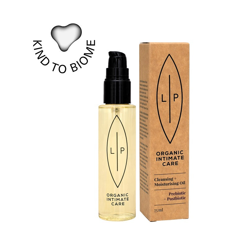 Lip Intimate Care Cleansing + Moisturising Oil, Prebiotic + Postbiotic