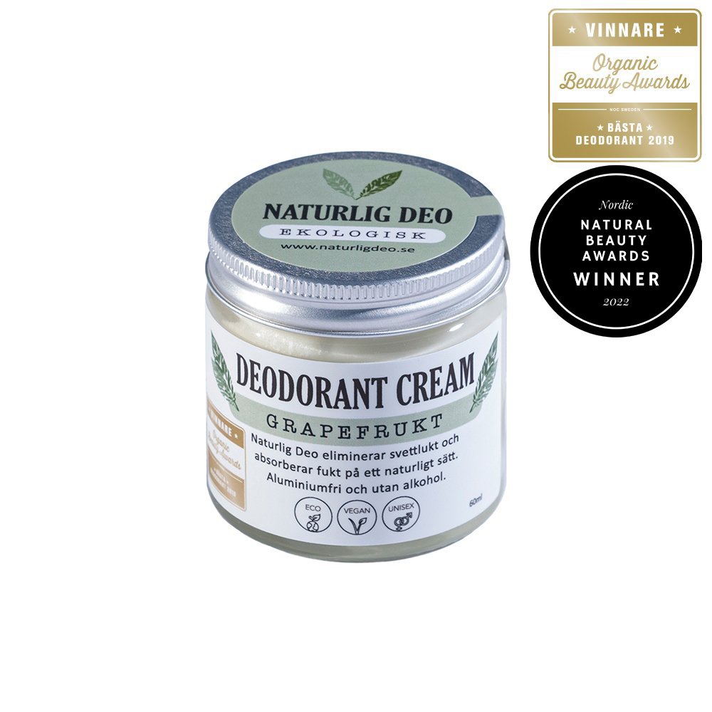 Naturlig Deo - Ekologisk Deodorant Cream Grapefrukt