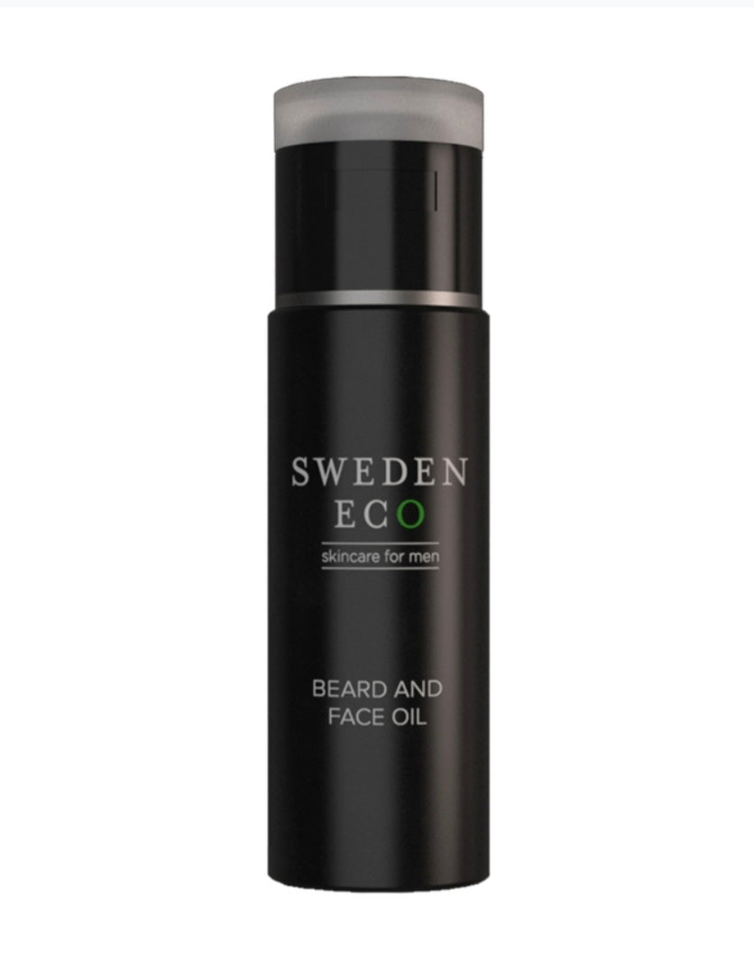 Beard and Face Oil Sweden Eco Skincare for Men.