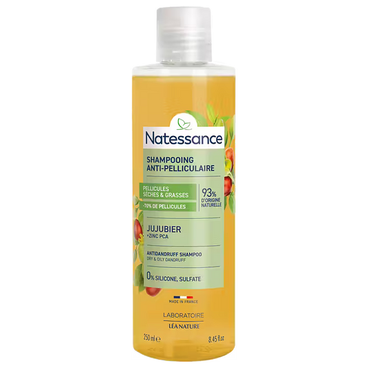 Anti-dandruff Shampoo - Jujube Bark Extract & PCA Zinc - Natessance