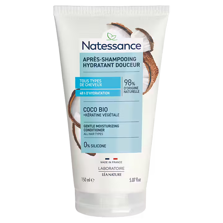 Natessance Gentle moisturizing Conditioner - Coconut & plant keratin