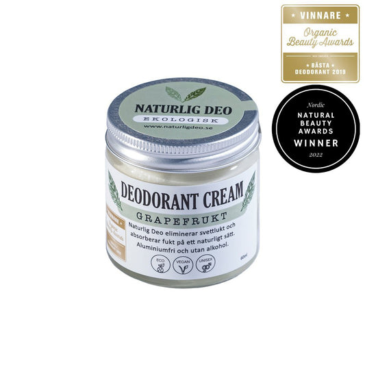 Naturlig Deo - Ekologisk Deodorant Cream Grapefrukt