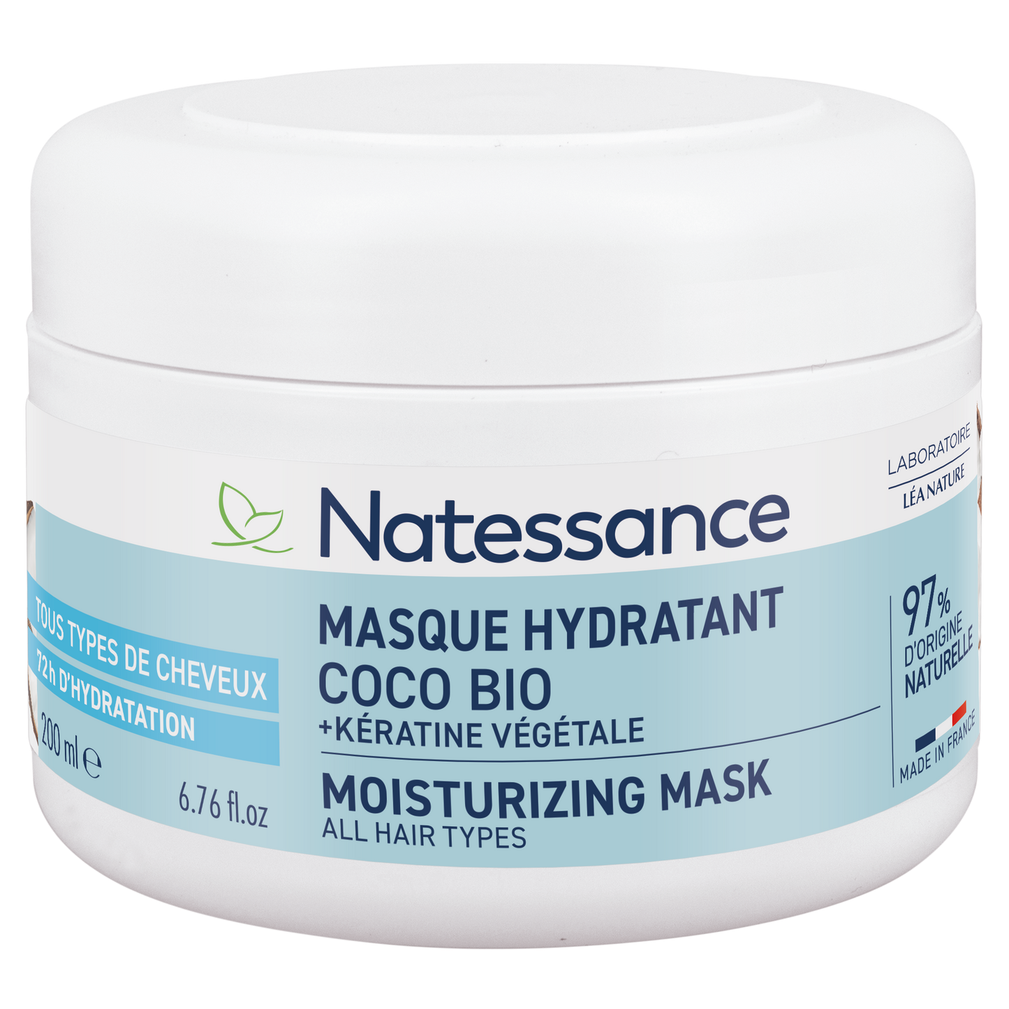 NYHET! Gentle Moisturizing Mask - Coconut & Plant Keratin Natessance