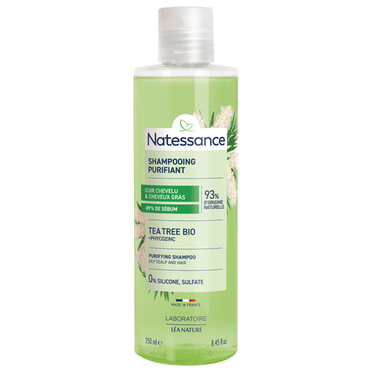 Purifying Schampoo Natessance - Tea tree & Phycozinc