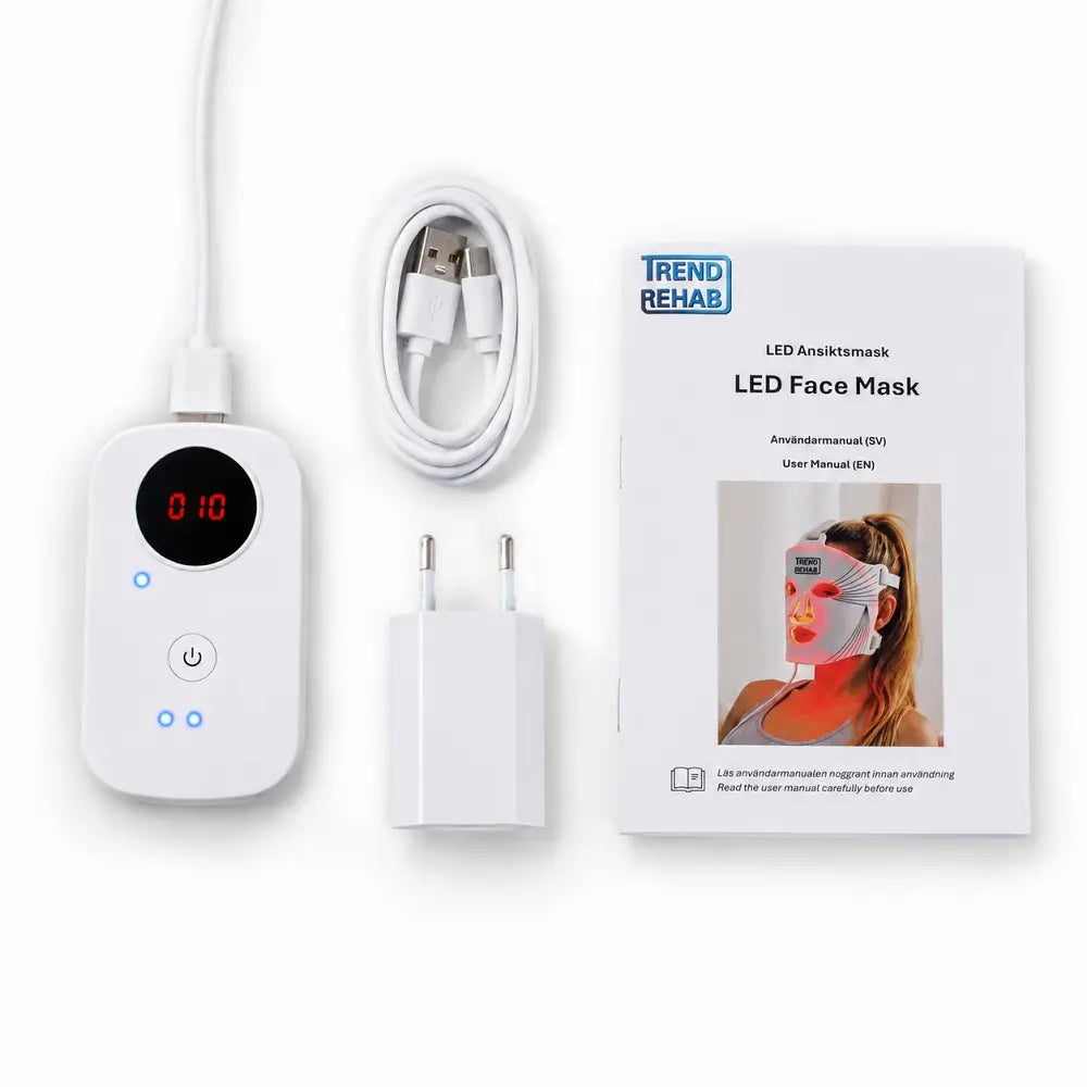 LED Face Mask 20 % rabatt med kod BYBROMS hos Trendrehab!