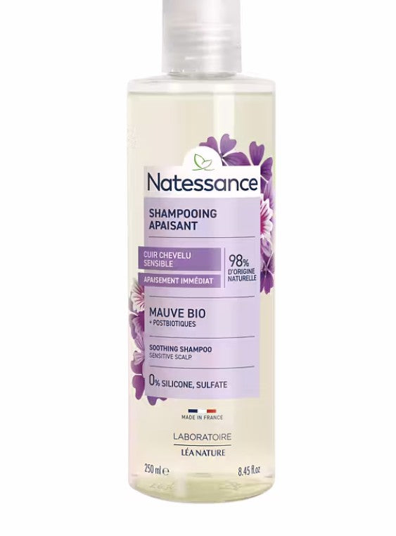 Natessance Soothing Shampoo - Mallow flower & Postbiotics