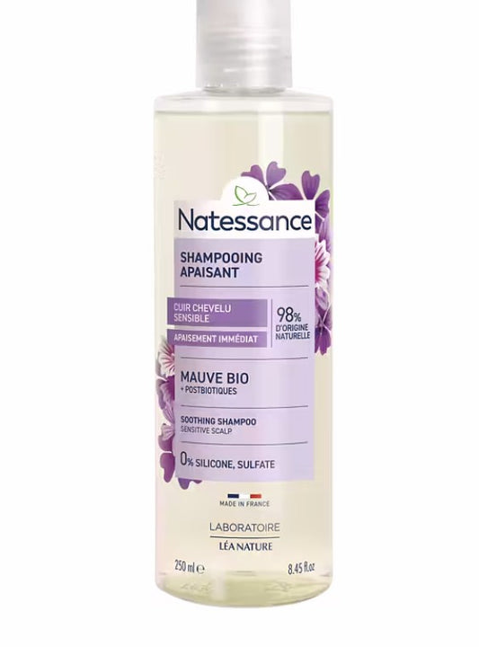 Natessance Soothing Shampoo - Mallow flower & Postbiotics