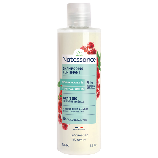 Natessance Strengthening Shampoo - Castor oil & plant keratin