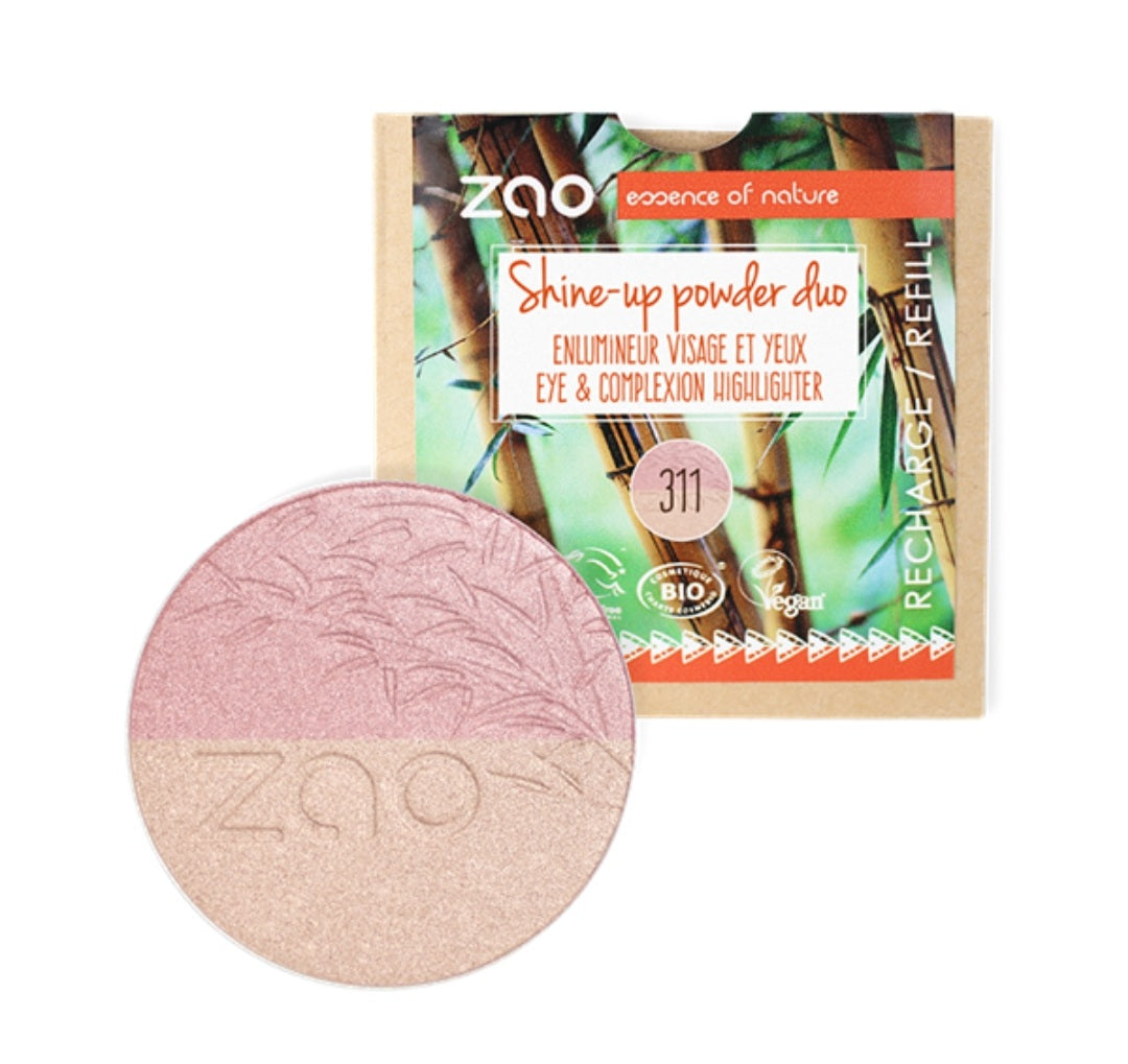Shine-up highligter Duo 2 -i-1 Zao Organic Makeup